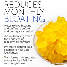 Terramed Just Think Comfort Gummies Anti-ballonnement 60 Ct avec un verre d'eau