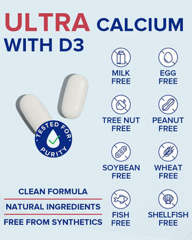 Terranics Calcium 1200 mg, comprimés en gros plan