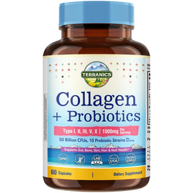 Terranics Collagène Multi Peptides 1000 mg capsules front view