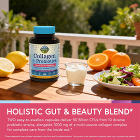 Terranics Collagène Multi Peptides 1000 mg capsules on a table