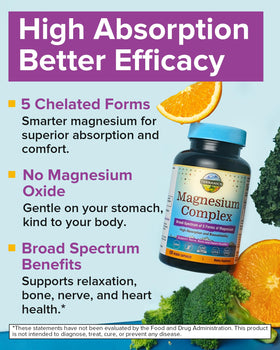 Terranics Complex de Magnésium 500mg 240 Capsules avec étiquette