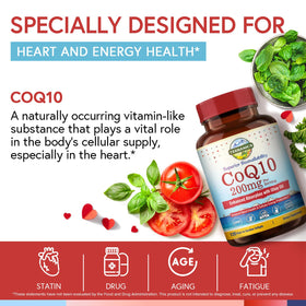 Terranics CoQ10 200mg flacon ouvert avec gélules