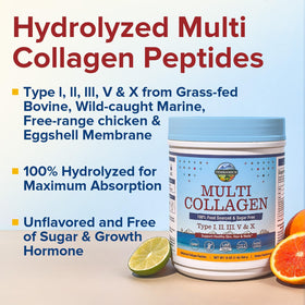Terranics Multi Collagen Peptides 558g nutritional information