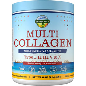 Terranics Multi Collagen Peptides 558g packaging front view