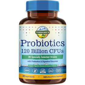 Terranics Probiotiques 120 Milliards CFU capsules végétales