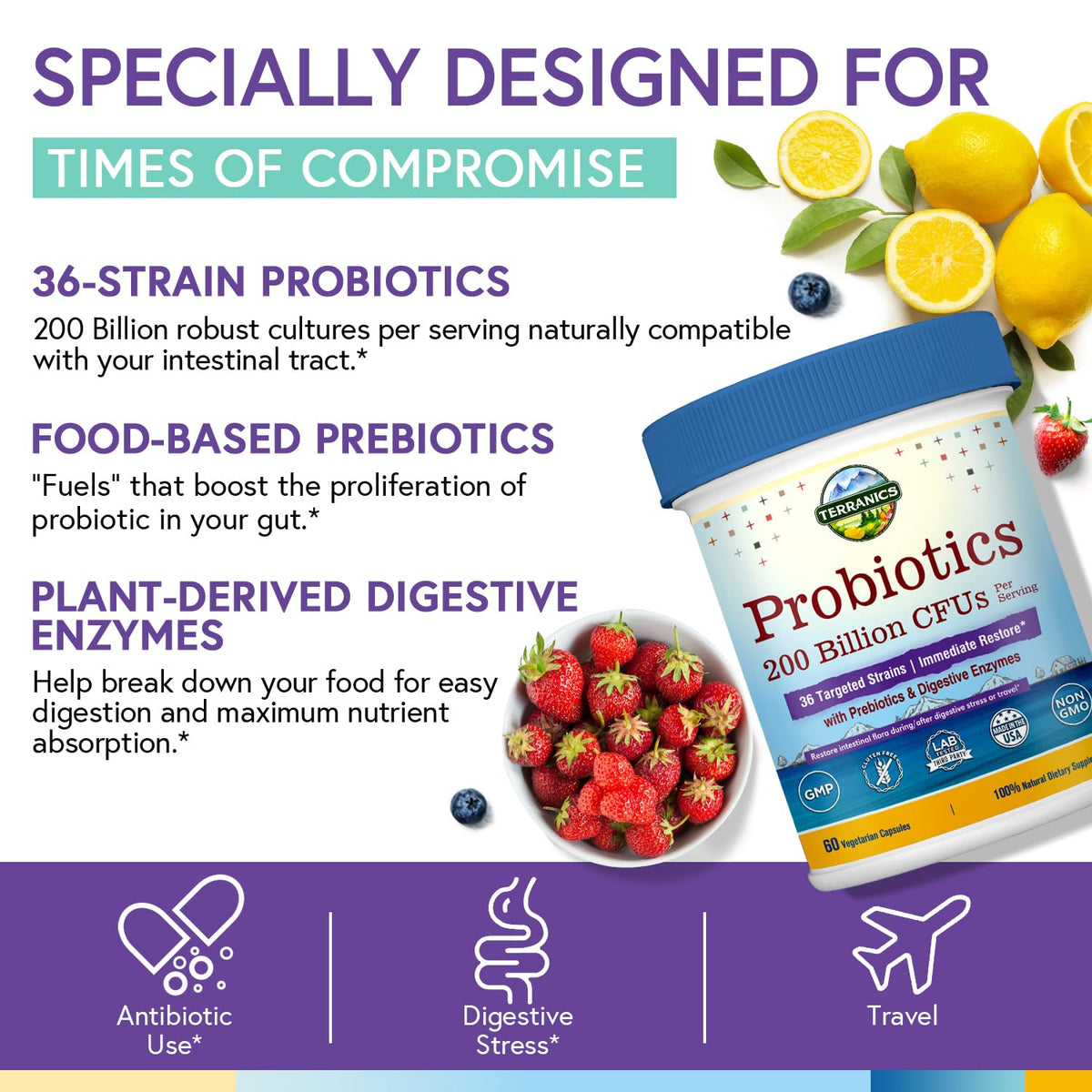 Terranics Probiotiques Quotidiens capsule végétale