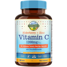 Terranics Vitamine C 1200 mg 90 comprimés, vue de face