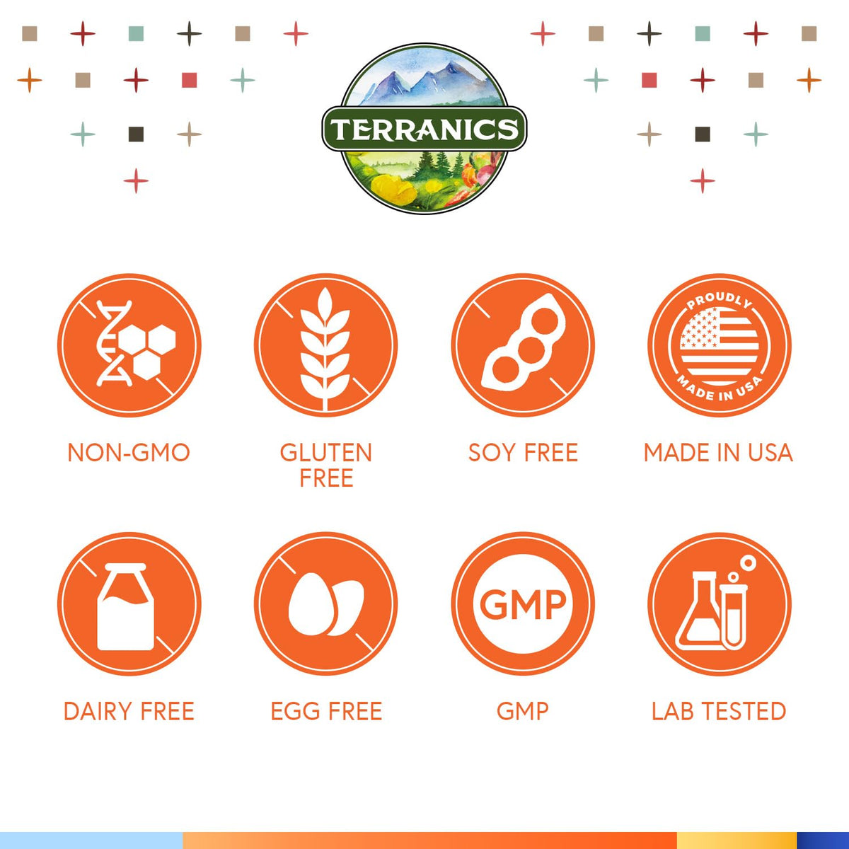 Terranics Vitamine C 1200 mg, ingrédients sur l'emballage