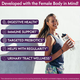 Terrene Products complément alimentaire 4 en 1 femme 68g, flacon ouvert avec capsules