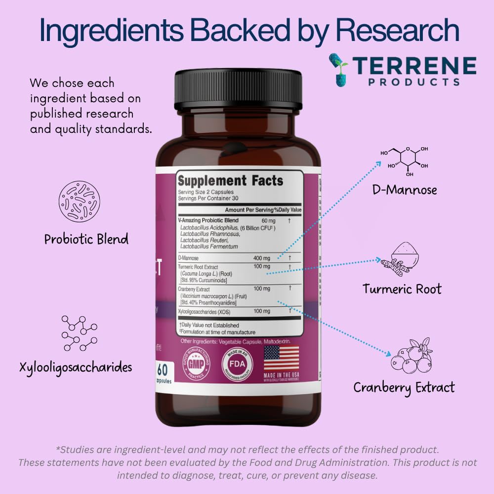 Terrene Products complément alimentaire 4 en 1 femme 68g, ingrédients sur l'étiquette