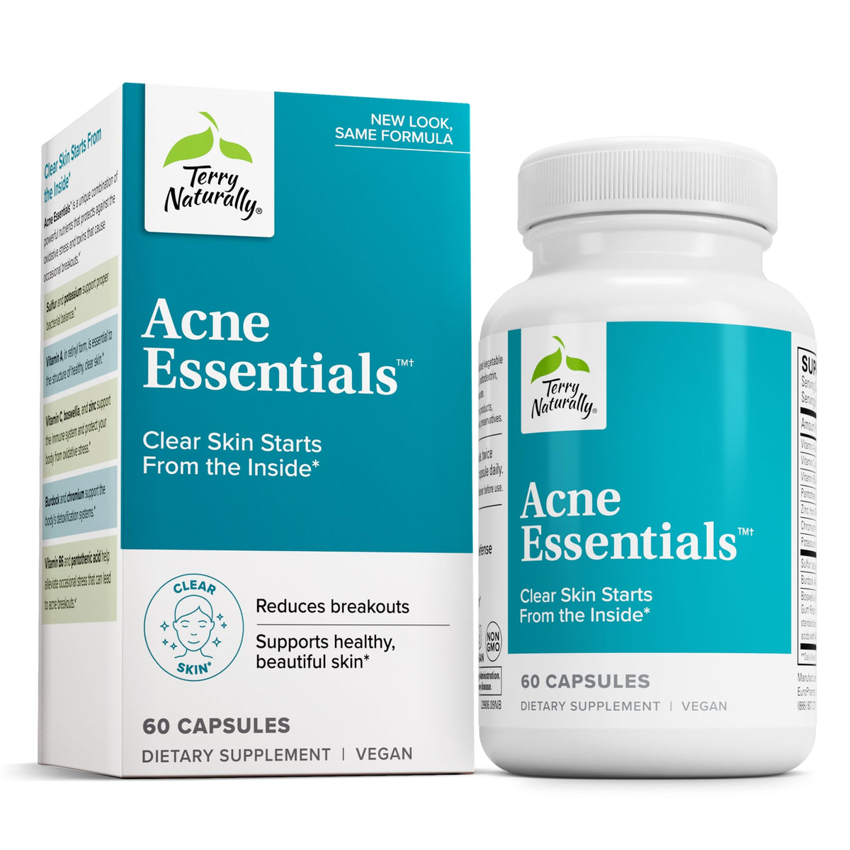 Terry Naturally Acne Essentials 60 comprimés vue de face