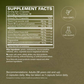 Terry Naturally Adrenaplex capsules ouvertes