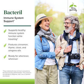 Terry Naturally Bacteril capsules sur une surface blanche