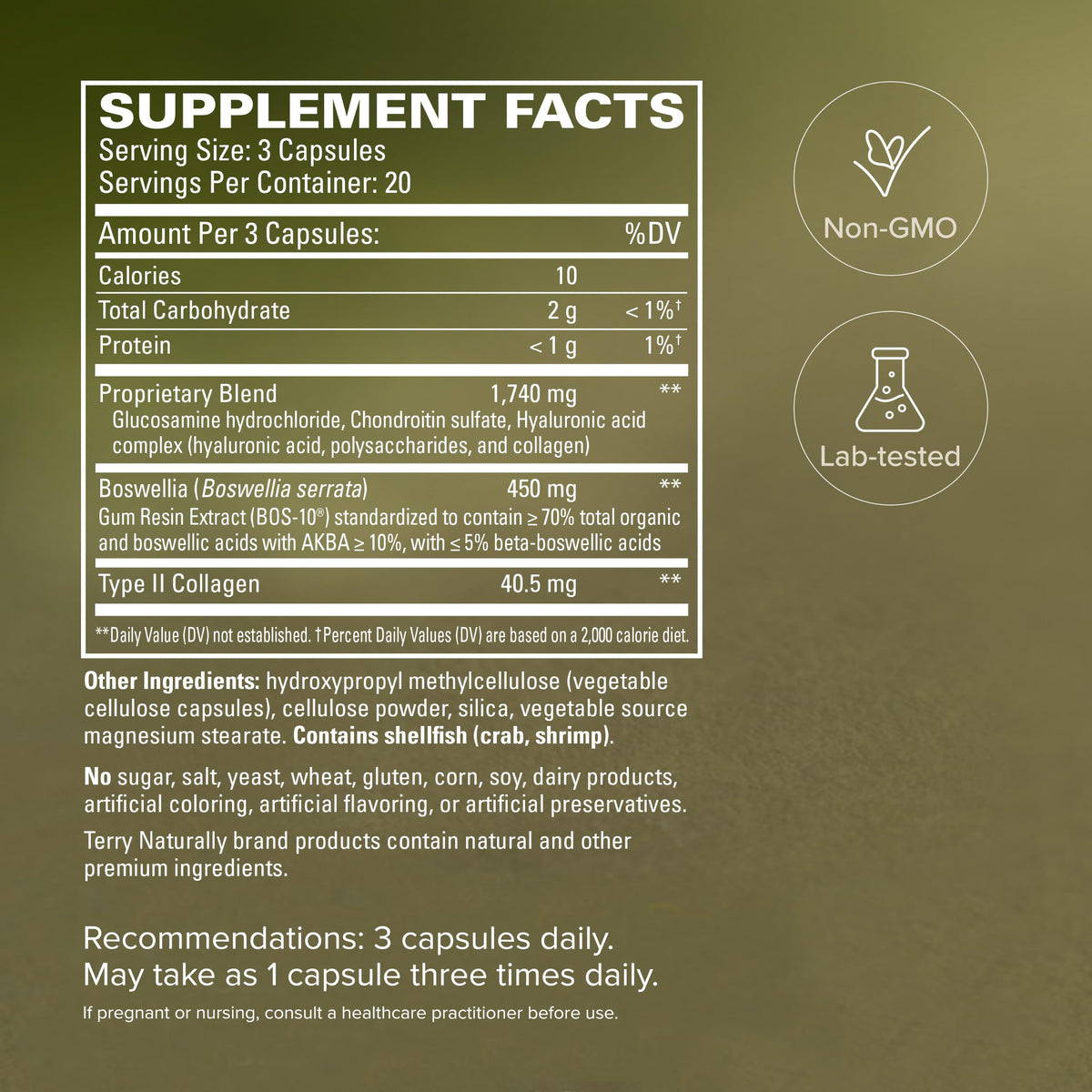 Terry Naturally Be Mobile 60 capsules avec ingrédients
