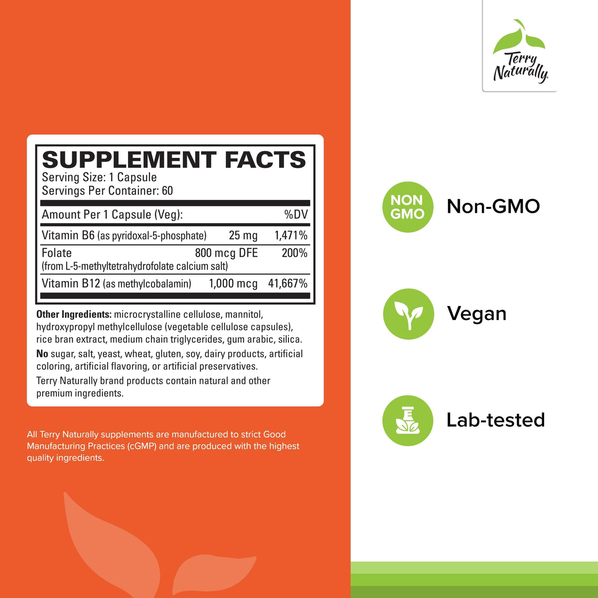 Terry Naturally BioActive Vitamin B packaging