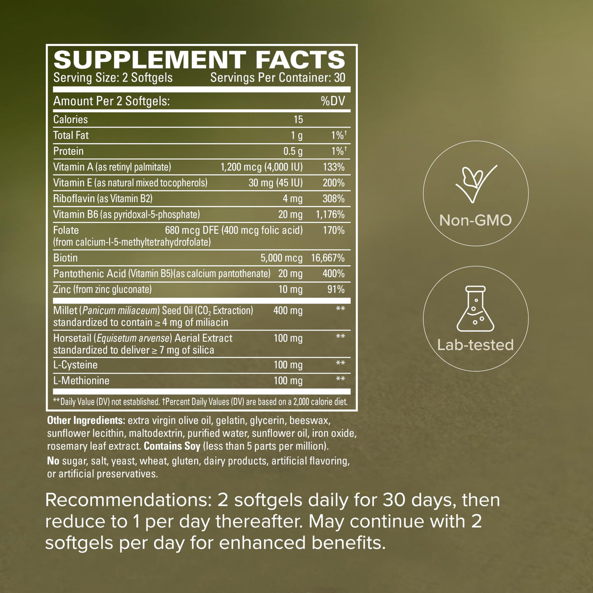 Terry Naturally Complément Alimentaire Cheveux 60 Capsules à côté d'autres produits de santé
