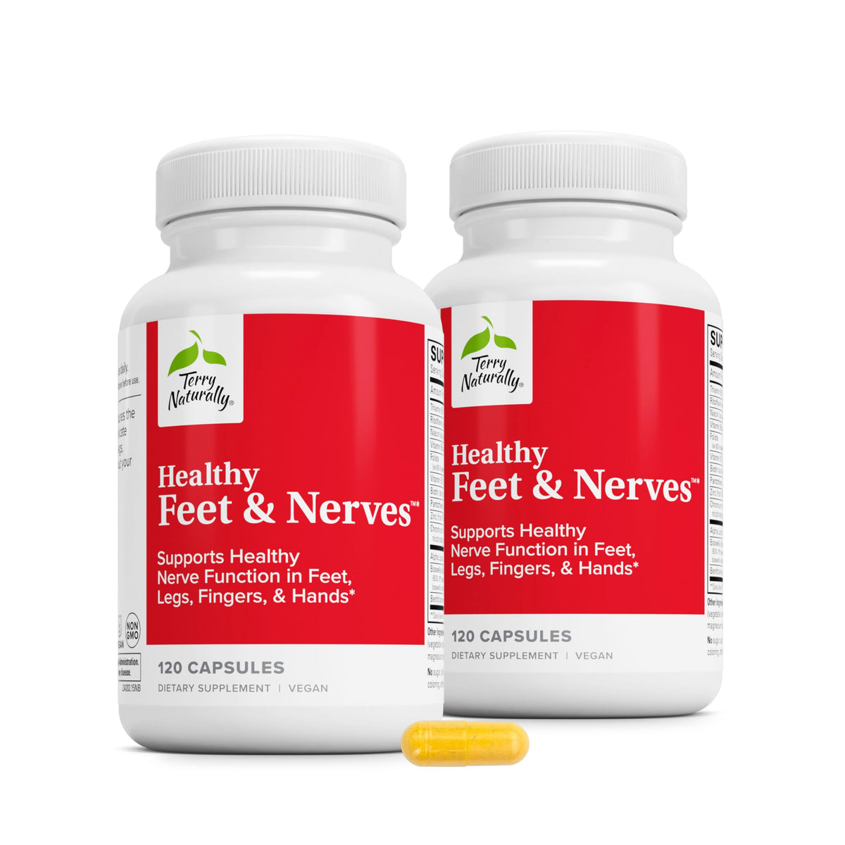 Terry Naturally Complément Alimentaire Nerveux 120 Capsules vue avant