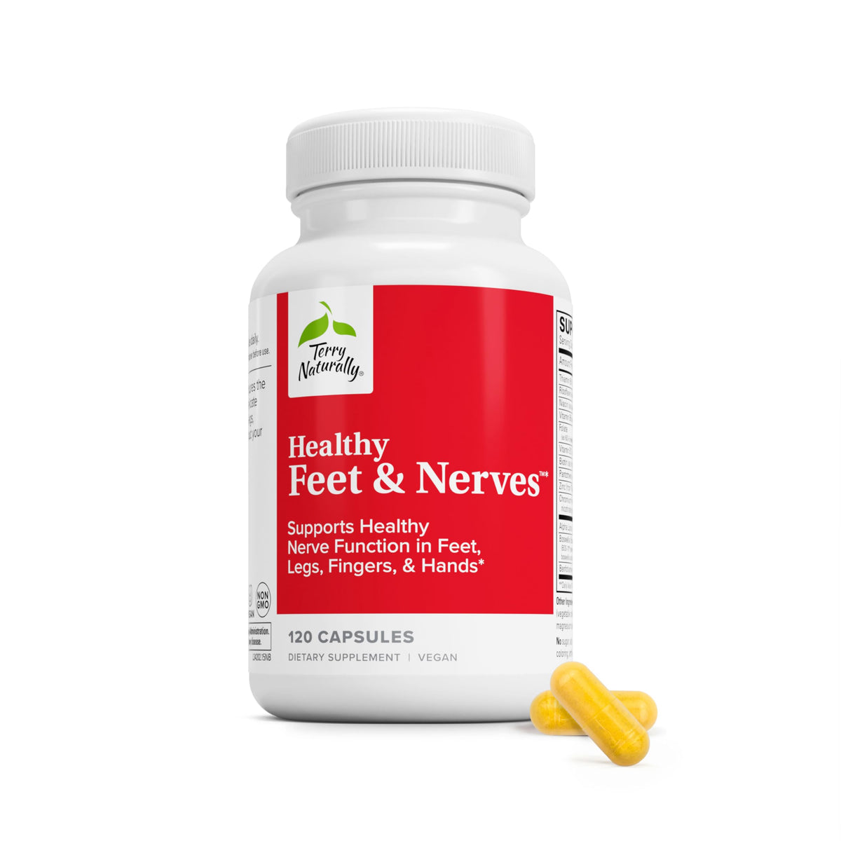 Terry Naturally Complément Alimentaire Nerveux 120 Capsules vue de face