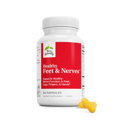 Terry Naturally Complément Alimentaire Nerveux 60 Capsules Vegan emballage avant