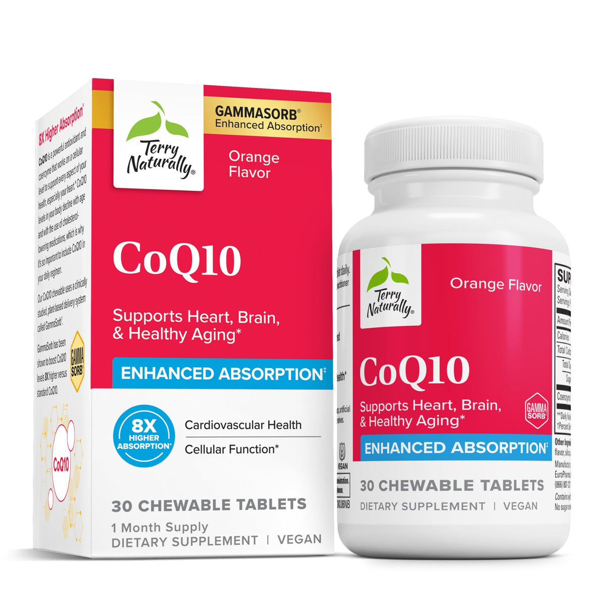Terry Naturally CoQ10 Chewables 30 comprimés vue de face