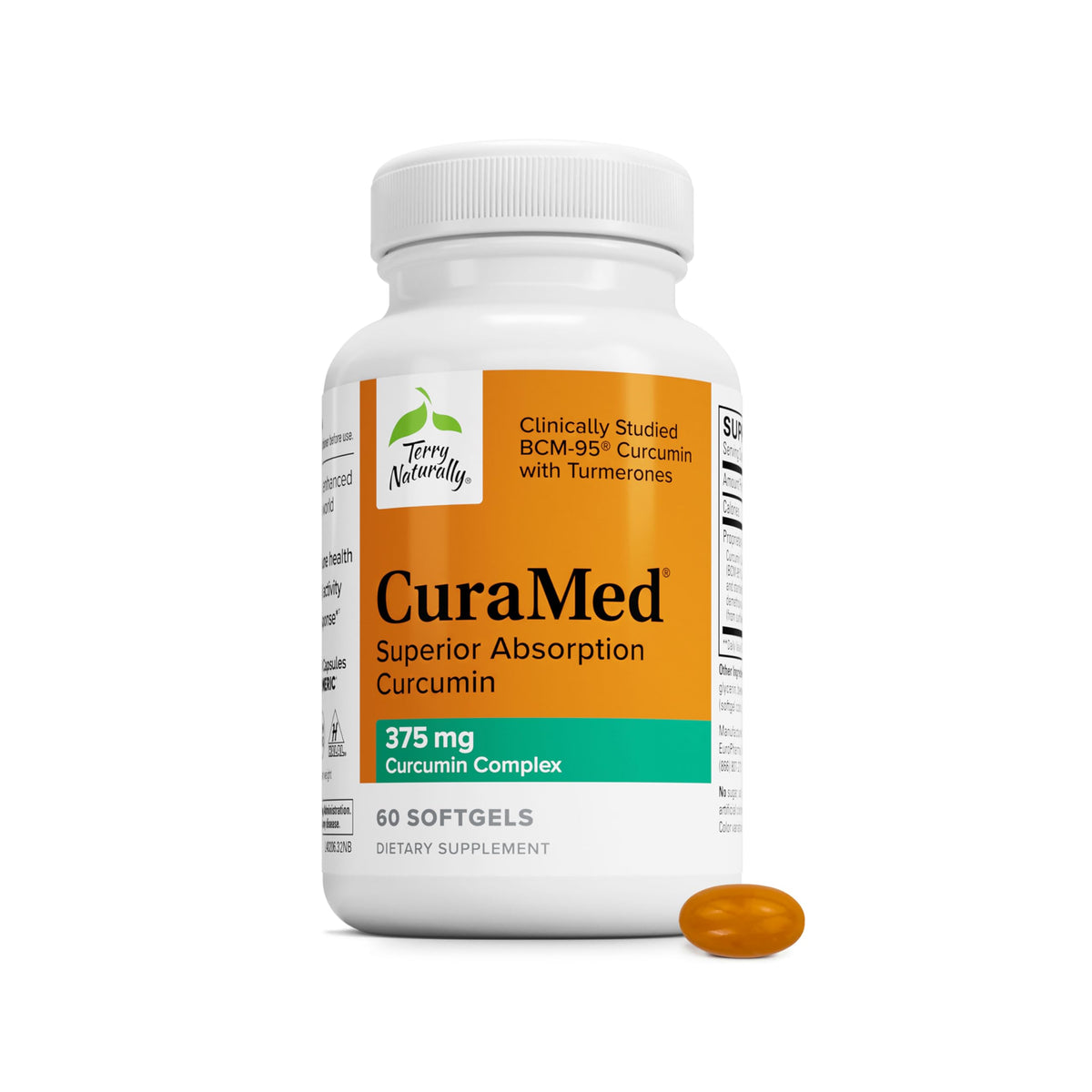 Terry Naturally CuraMed 375mg boîte de 60 gélules vue de face
