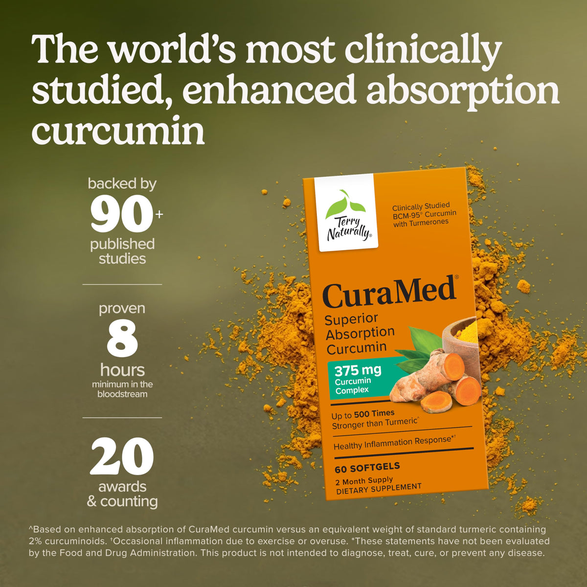 Terry Naturally CuraMed 375mg étiquette du produit