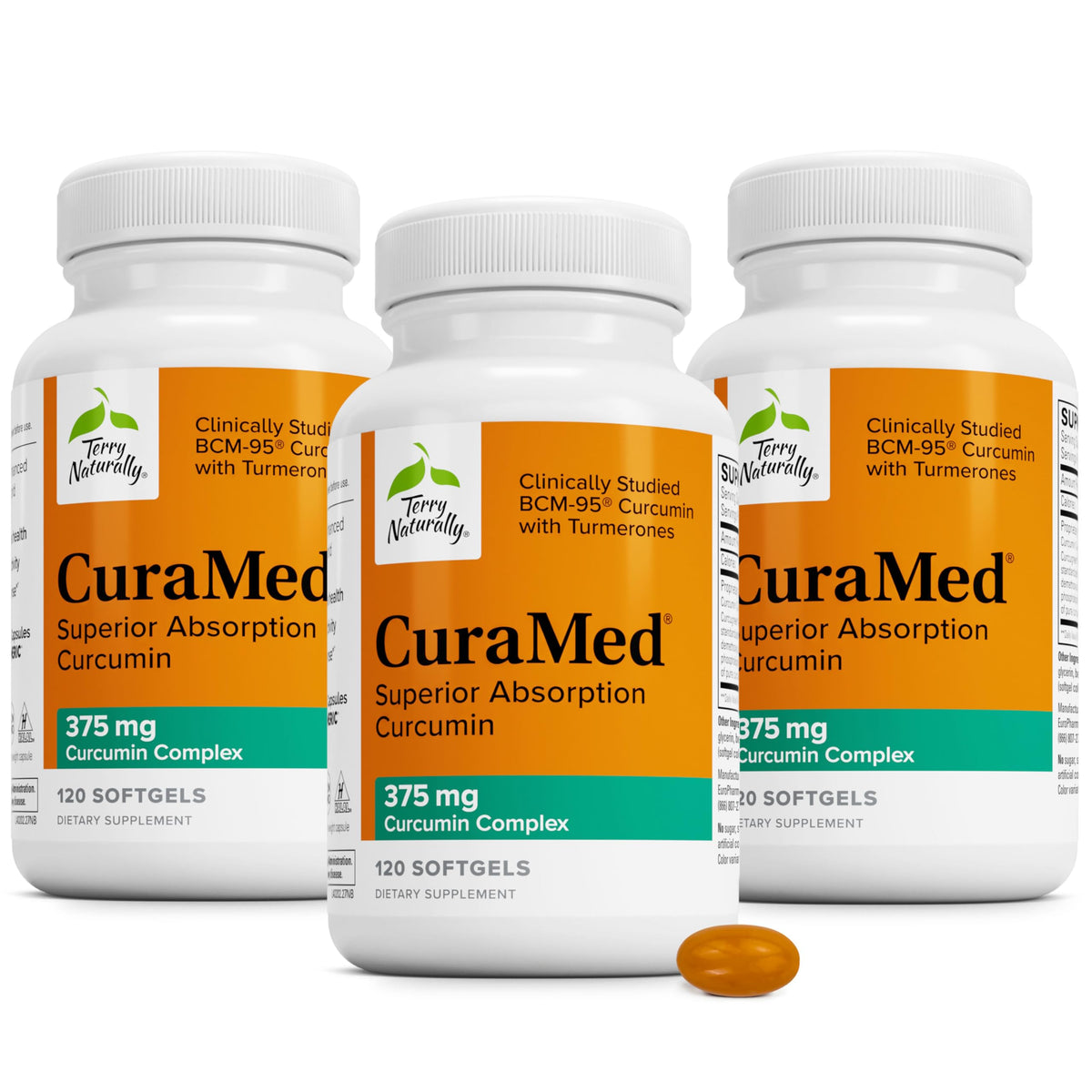 Terry Naturally CuraMed 375mg flacon de 120 gélules