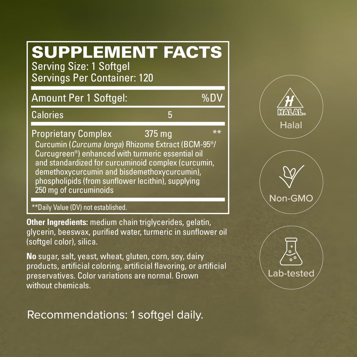 Terry Naturally CuraMed 375mg gélules ouvertes