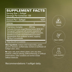 Terry Naturally CuraMed 375mg gélules ouvertes