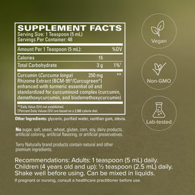Terry Naturally CuraMed 8 fl oz vue arrière avec instructions