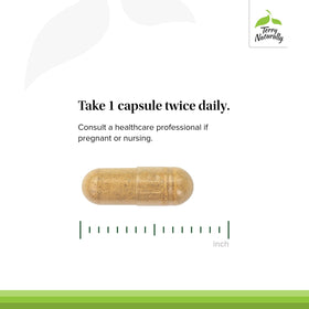 Terry Naturally DGL capsules avec étiquette visible