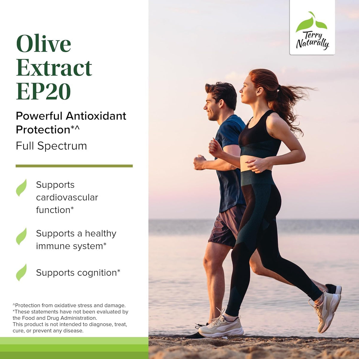 Terry Naturally Extrait d'Olive EP20 - capsules sur fond blanc
