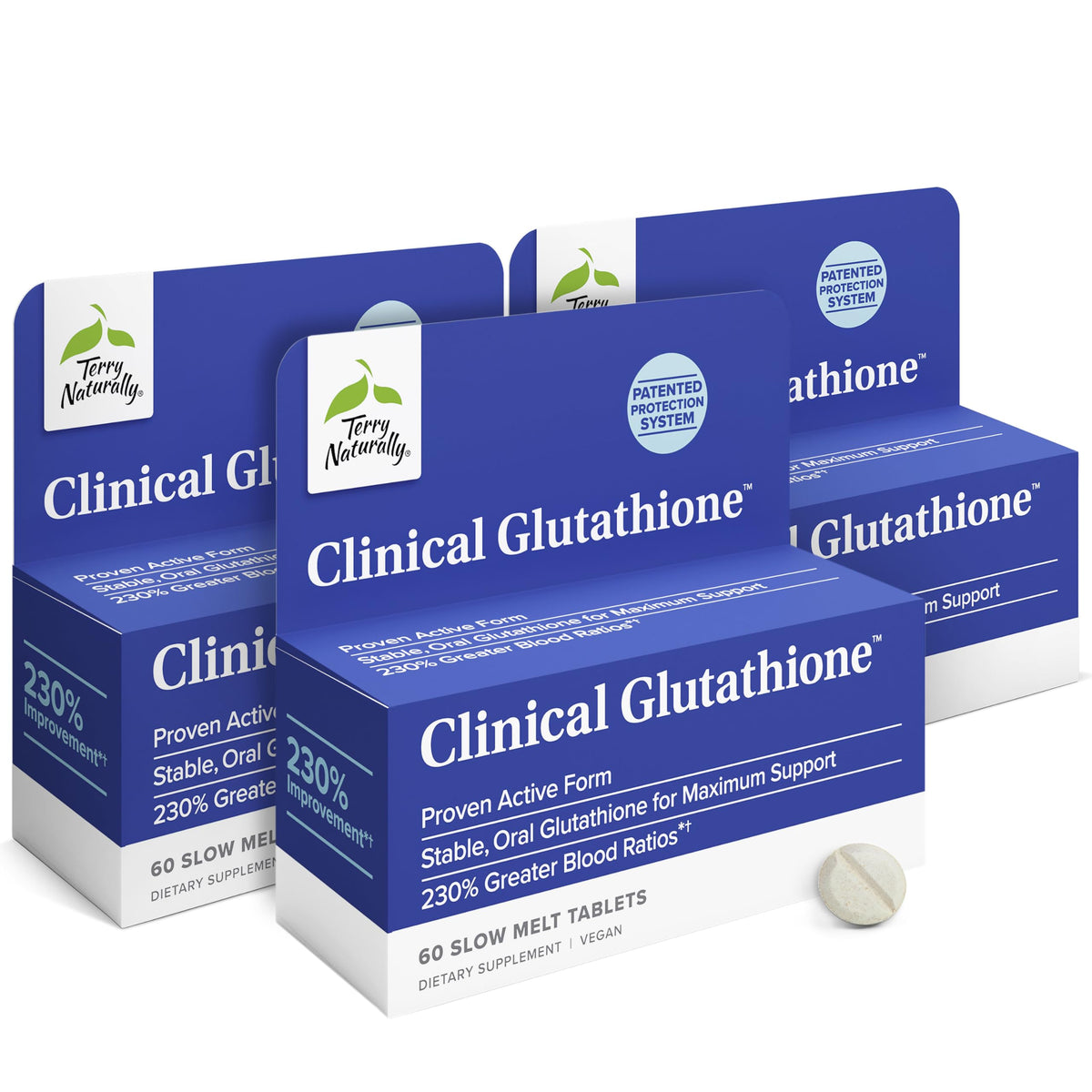 Terry Naturally Glutathione 60 comprimés boîte avant