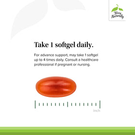 Terry Naturally Omega7 Eye Relief, gélules sur une table