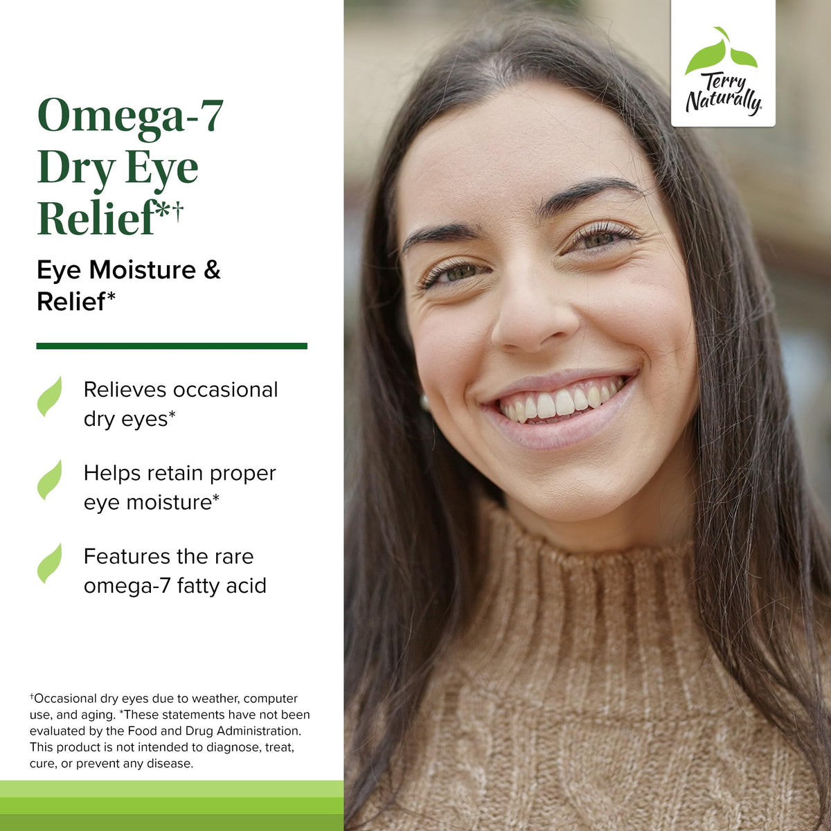 Terry Naturally Omega7 Eye Relief, vue arrière de l'emballage
