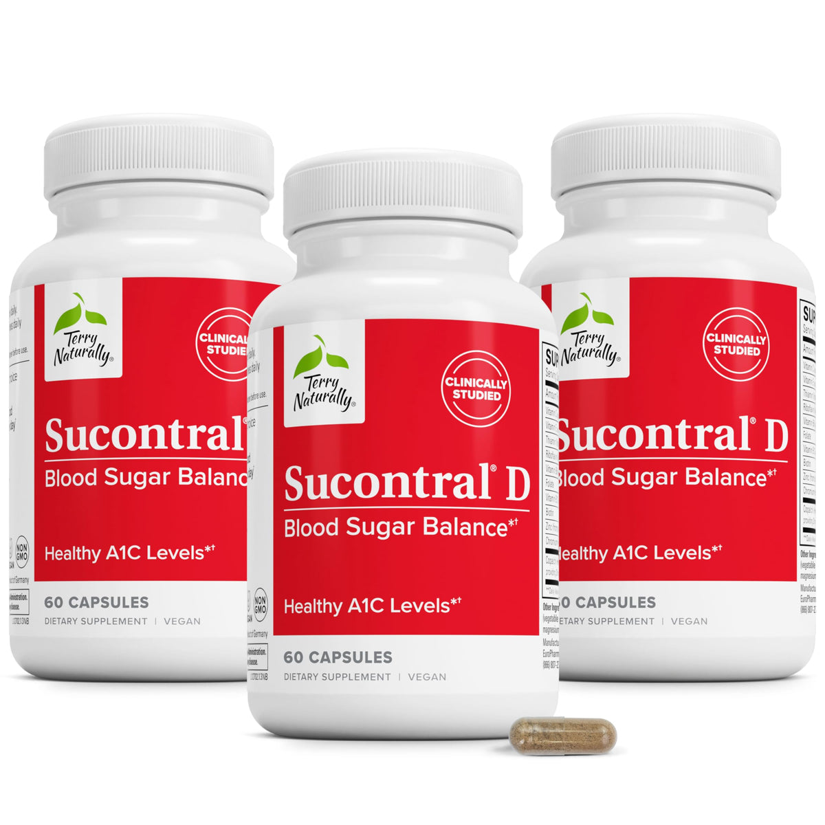 Terry Naturally Sucontral D 60 capsules avant de l'emballage