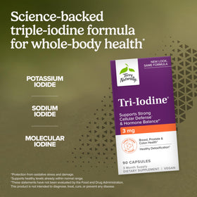 Terry Naturally Tri-Iodine 3mg capsules sur une table