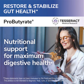 Tesseract ProButyrate capsules en vue rapprochée