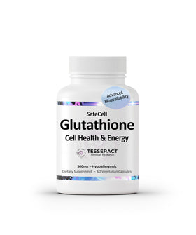 Tesseract S-Acetyl Glutathione 300mg 60 capsules végétariennes vue de face