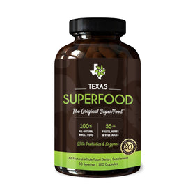 Texas SuperFood Original Superfood Capsules 180 capsules front view