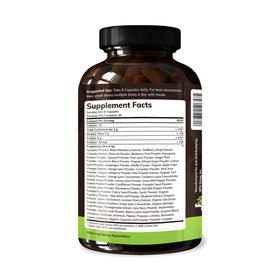 Texas SuperFood Original Superfood Capsules showing the capsule size