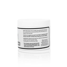 Texture crémeuse du Baume Corporel Magnésium 150g sur une main
