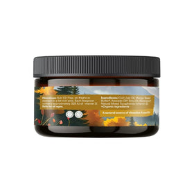 Texture de la crème d'huile de foie de morue Earthley Wellness