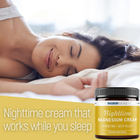 Texture de la crème de magnésium nuit Magnum Solace