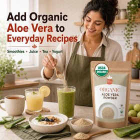 Texture de la pâte d'Aloe Vera après mélange