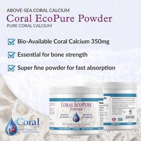 Texture ultra-fine de la Poudre de Calcium Corallien Coral White
