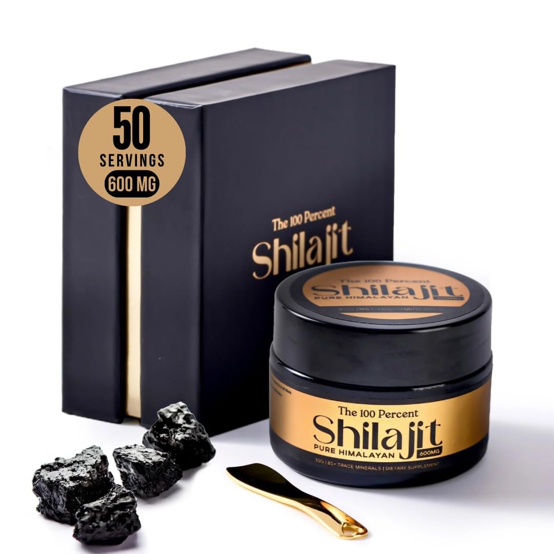The 100 Percent Shilajit Pur Himalayen 600mg emballage avant