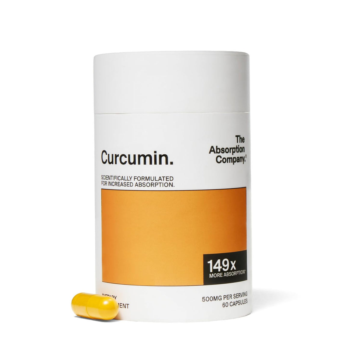 The Absorption Company Curcumin 60 capsules front view