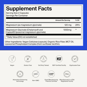 The Absorption Company Magnésium Glycinate 1000mg capsules packaging