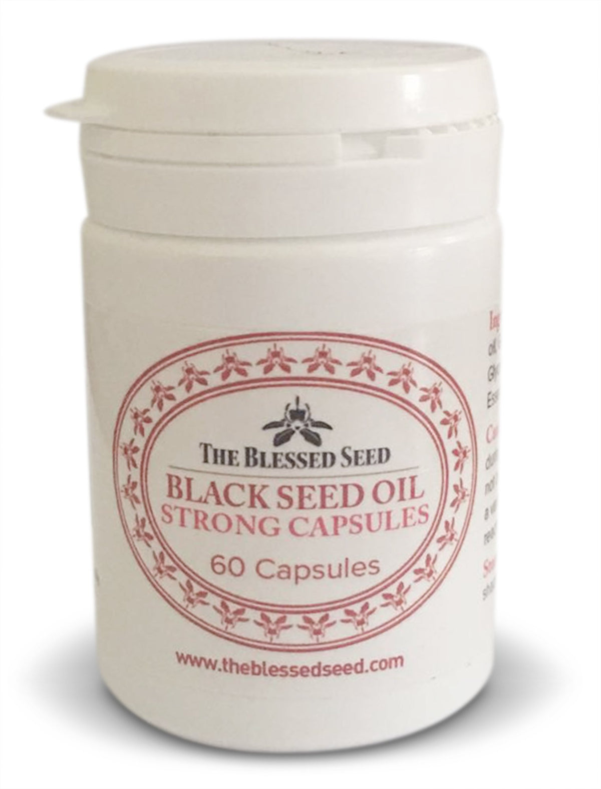 The Blessed Seed Huile de Nigelle Capsules 60x500mg vue de face